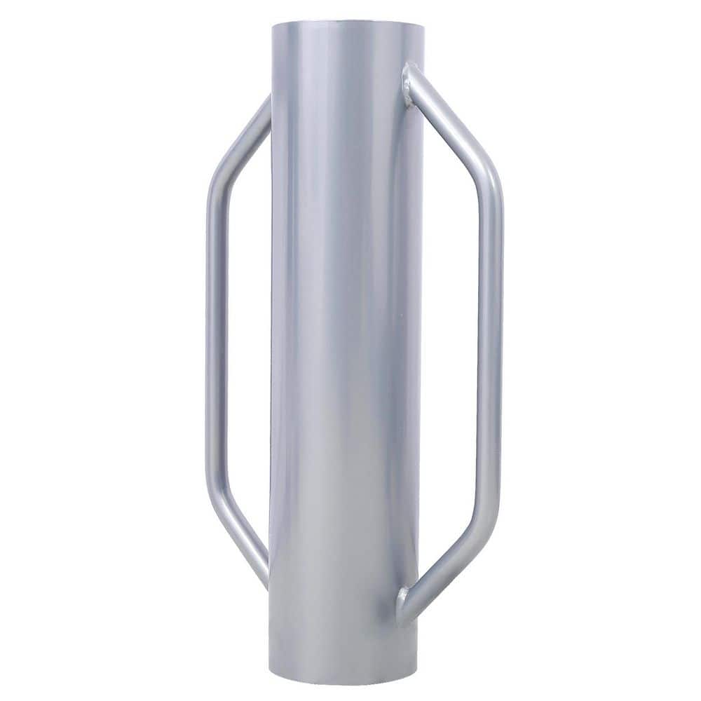 cadeninc 5.5 in. x 13 in. x 1.96 ft.Gray Iron Fence Post Driver,T Post Pounder Rammer with Handle for Installing Fence Post (3)