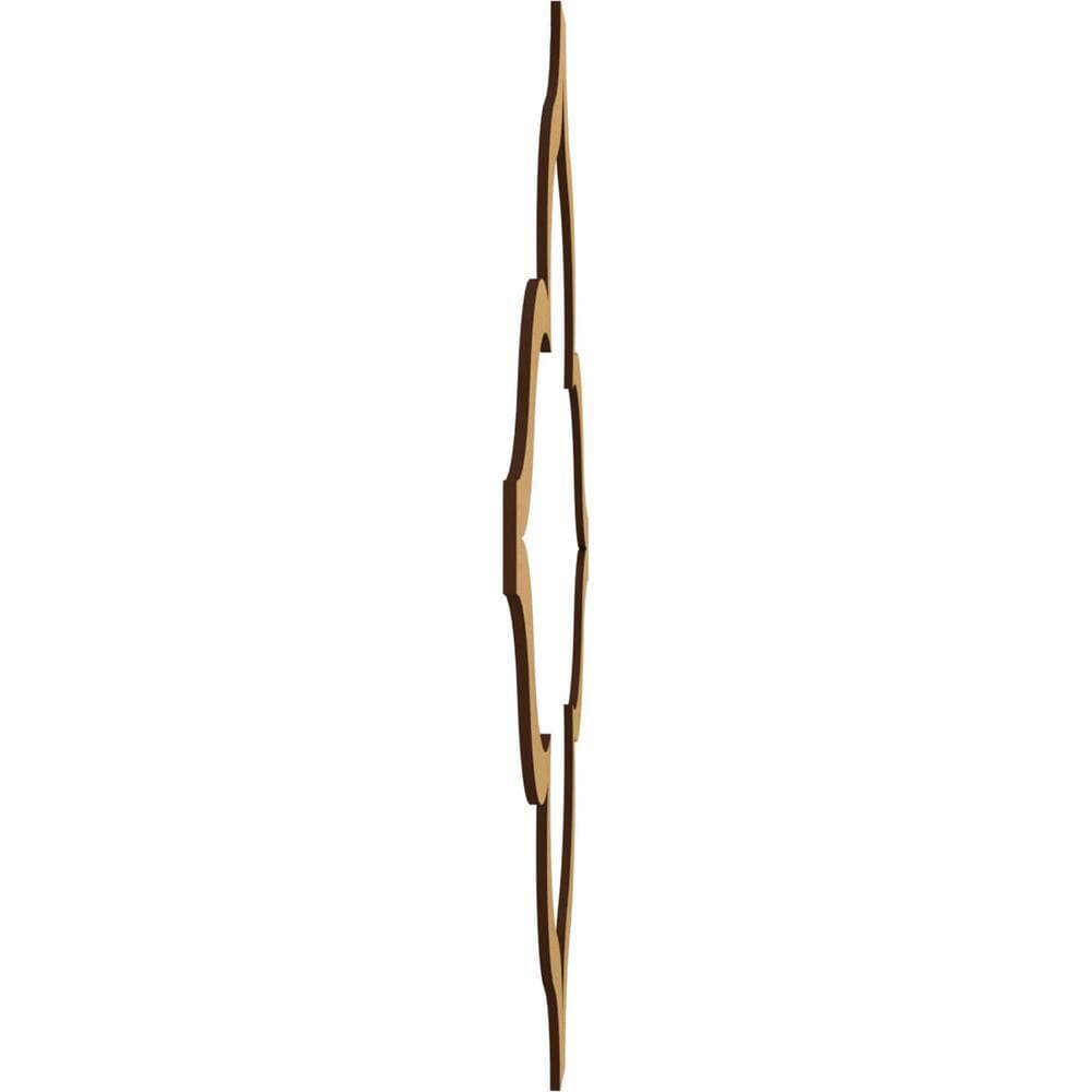 Ekena Millwork Large May Fretwork 3/8 in. x 6 ft. x 6 ft. Brown Wood Decorative Wall Paneling 1-Pack (3)