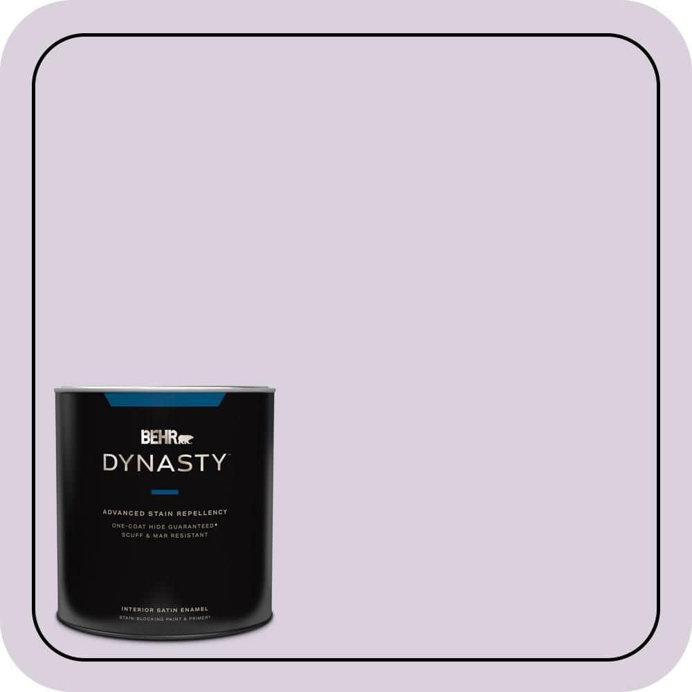 BEHR DYNASTY 1 qt. #S100-1 Spring Bouquet Satin Enamel Interior Stain-Blocking Paint & Primer