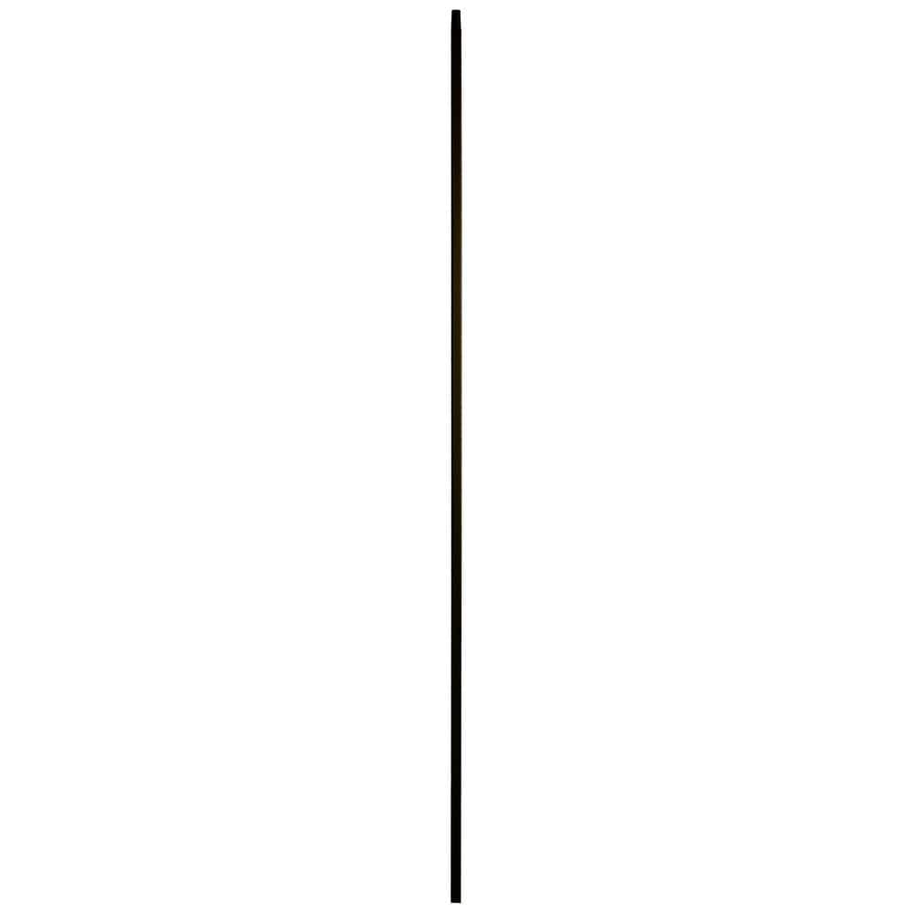 WM Coffman 44 in. x 1/2 in. Flat Black Single Twist Hollow Iron Baluster