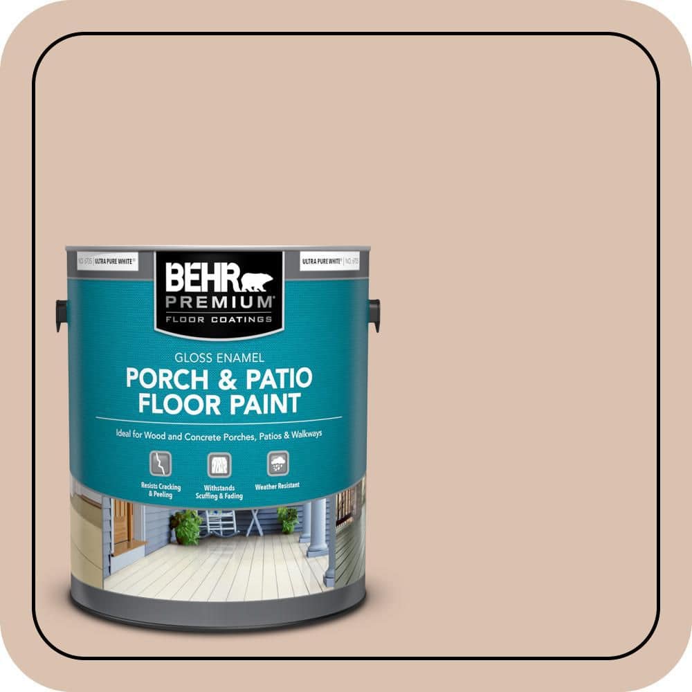 BEHR PREMIUM 1 gal. #S220-2 Artisan Tea Gloss Enamel Interior/Exterior Porch and Patio Floor Paint