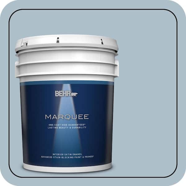 BEHR MARQUEE 5 gal. #570E-3 Liberty Gray Satin Enamel Interior Paint & Primer