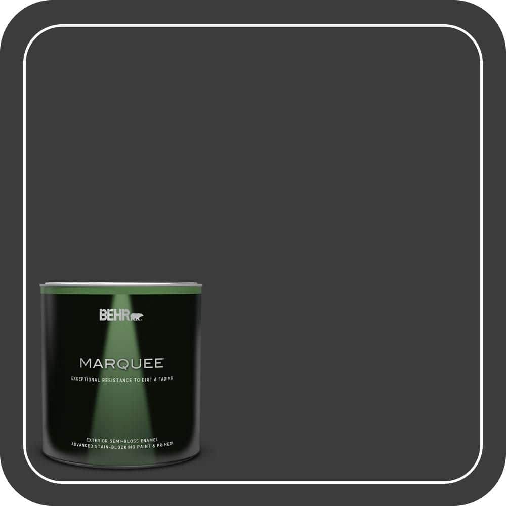 BEHR MARQUEE 1 qt. #MQ5-05 Limousine Leather Semi-Gloss Enamel Exterior Paint & Primer