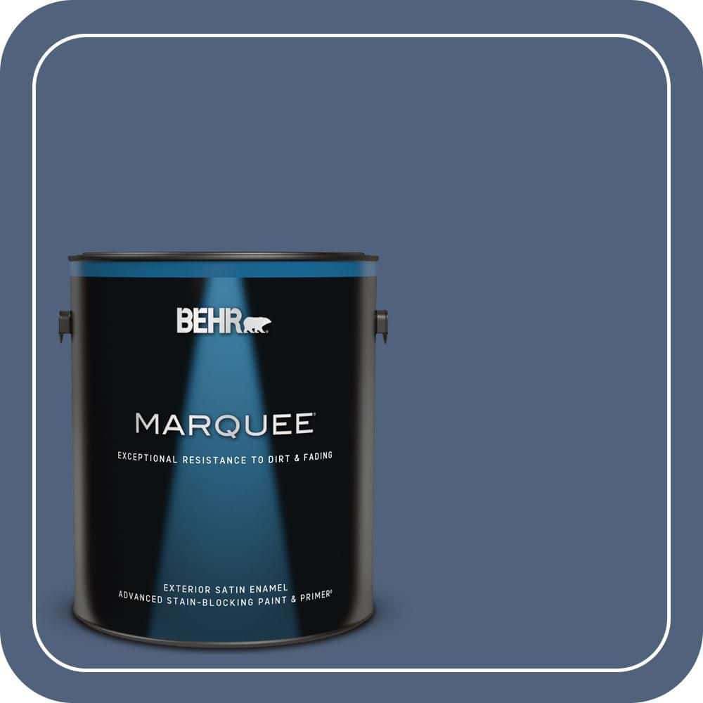 BEHR MARQUEE 1 gal. #590F-6 Mesmerize Satin Enamel Exterior Paint & Primer