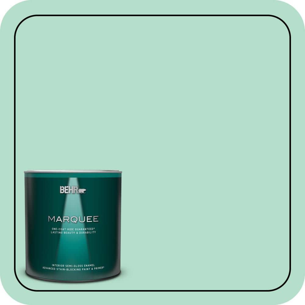 BEHR MARQUEE 1 qt. #MQ4-18 Free Spirit One-Coat Hide Semi-Gloss Enamel Interior Paint & Primer