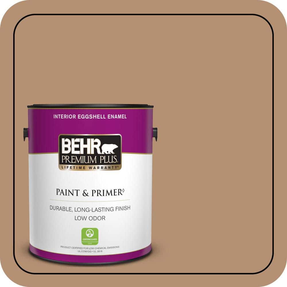 BEHR PREMIUM PLUS 1 gal. #S240-5 Poncho Eggshell Enamel Low Odor Interior Paint & Primer