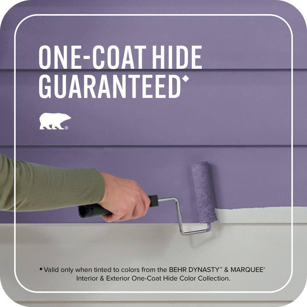 BEHR MARQUEE 1 gal. #650D-6 Purple Silhouette Flat Exterior Paint & Primer (3)
