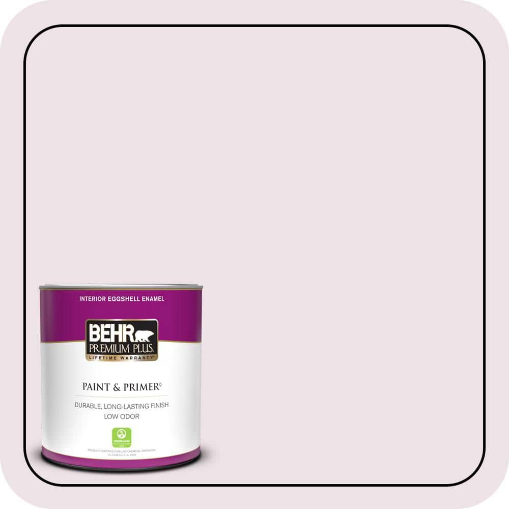 BEHR PREMIUM PLUS 1 qt. #670C-2 Petal Dust Eggshell Enamel Low Odor Interior Paint & Primer
