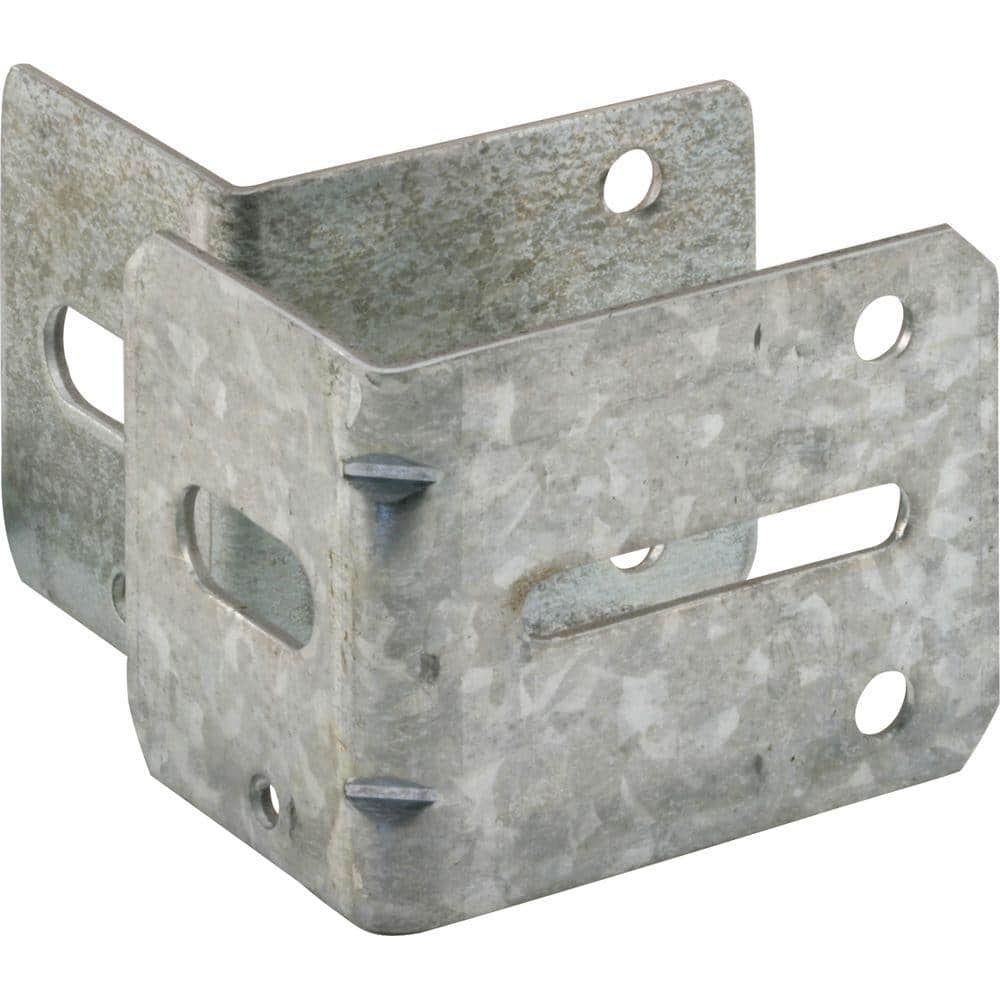 Prime-Line 1 ea. #1 and #3 Heavy Zinc Plated Garage Door Track Brackets with Fasteners (2-pack) (1)