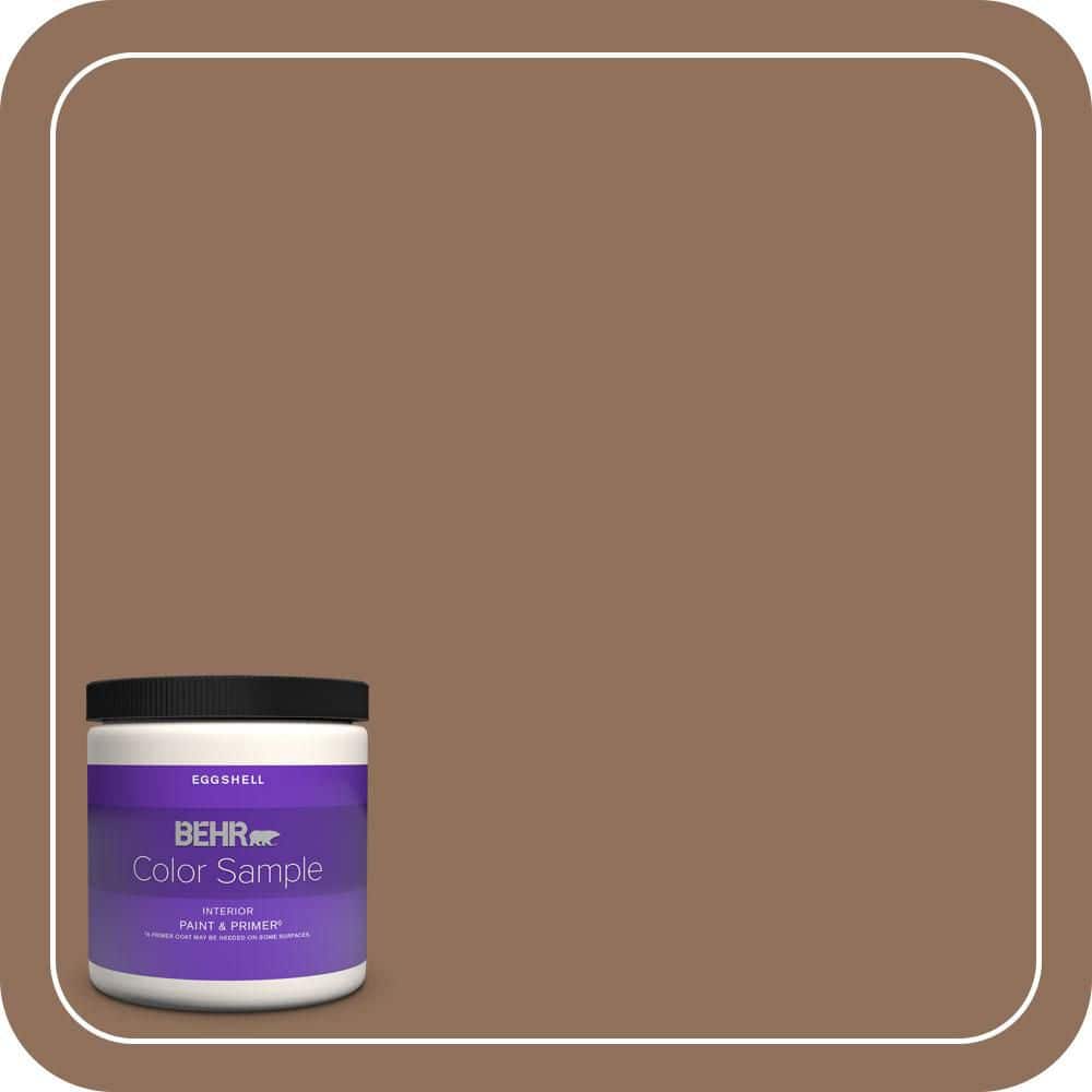 BEHR PREMIUM PLUS 8 oz. #N240-6 Wild Mustang Eggshell Enamel Interior Paint & Primer Color Sample