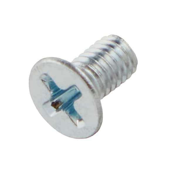 Everbilt M3-0.5 x 6mm Zinc Flat Head Phillips Drive Machine Screw 4-Pieces (2)