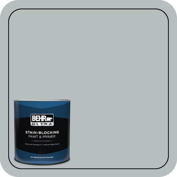 BEHR PREMIUM PLUS #720E-3 Rocky Mountain Sky Enamel Exterior Stain-Blocking Paint & Primer (3)