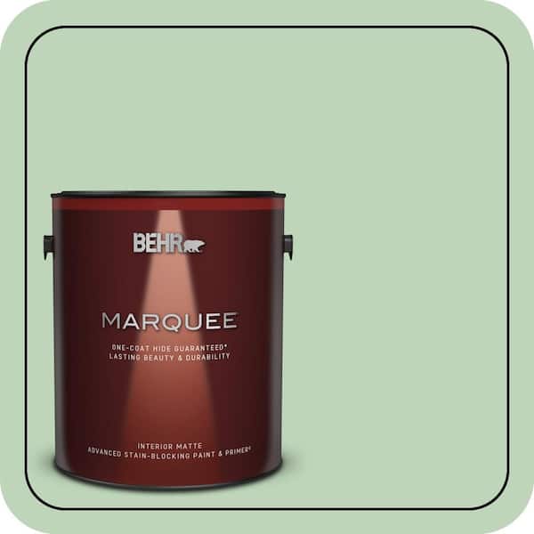 BEHR PREMIUM PLUS #M400-3 Bok Choy Flat Low Odor & Primer (4)