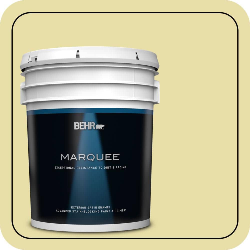 BEHR MARQUEE 5 gal. #P350-3 Green Charm Satin Enamel Exterior Paint & Primer