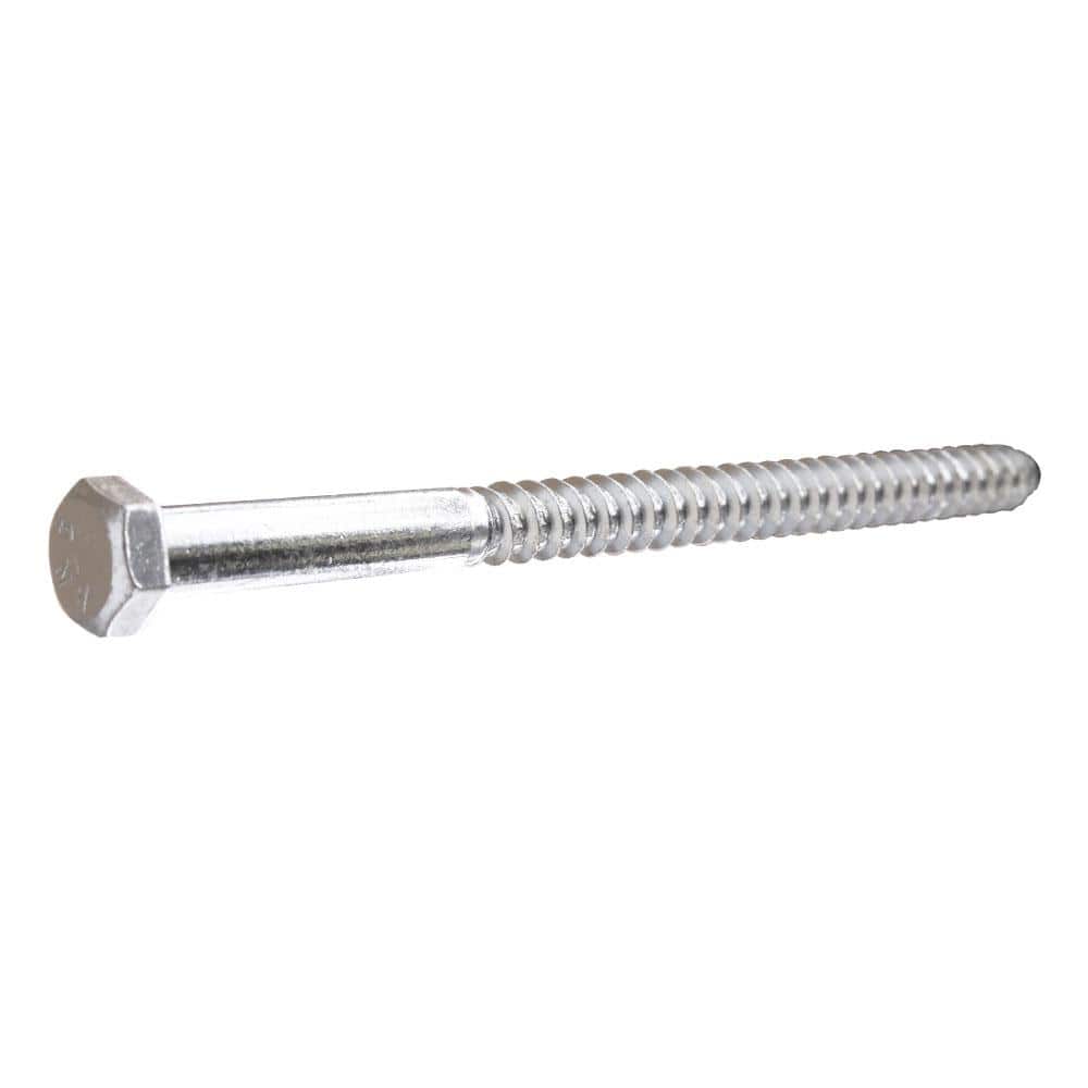 Everbilt 1/4 in. x 6 in. Zinc-Plated Hex Hex Head Lag Screw (50-Pack) (1)