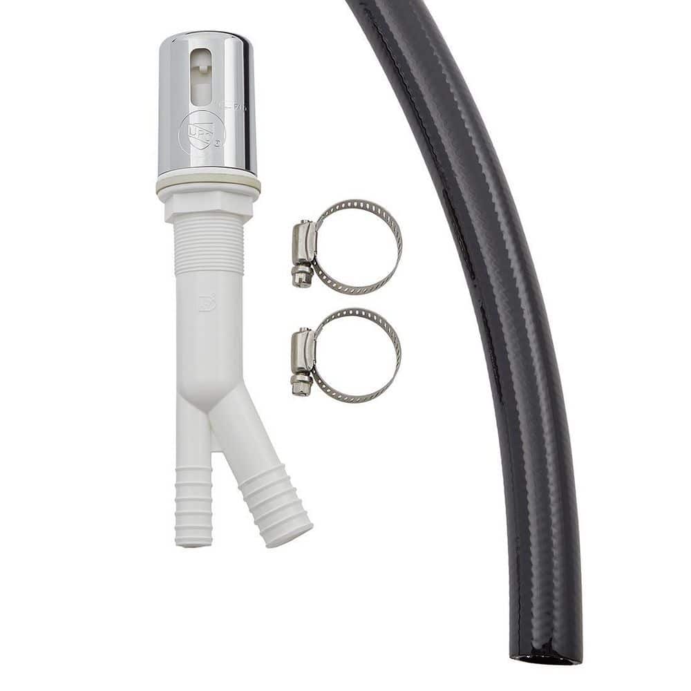 Everbilt Dishwasher Air Gap Chrome With Hose (2)