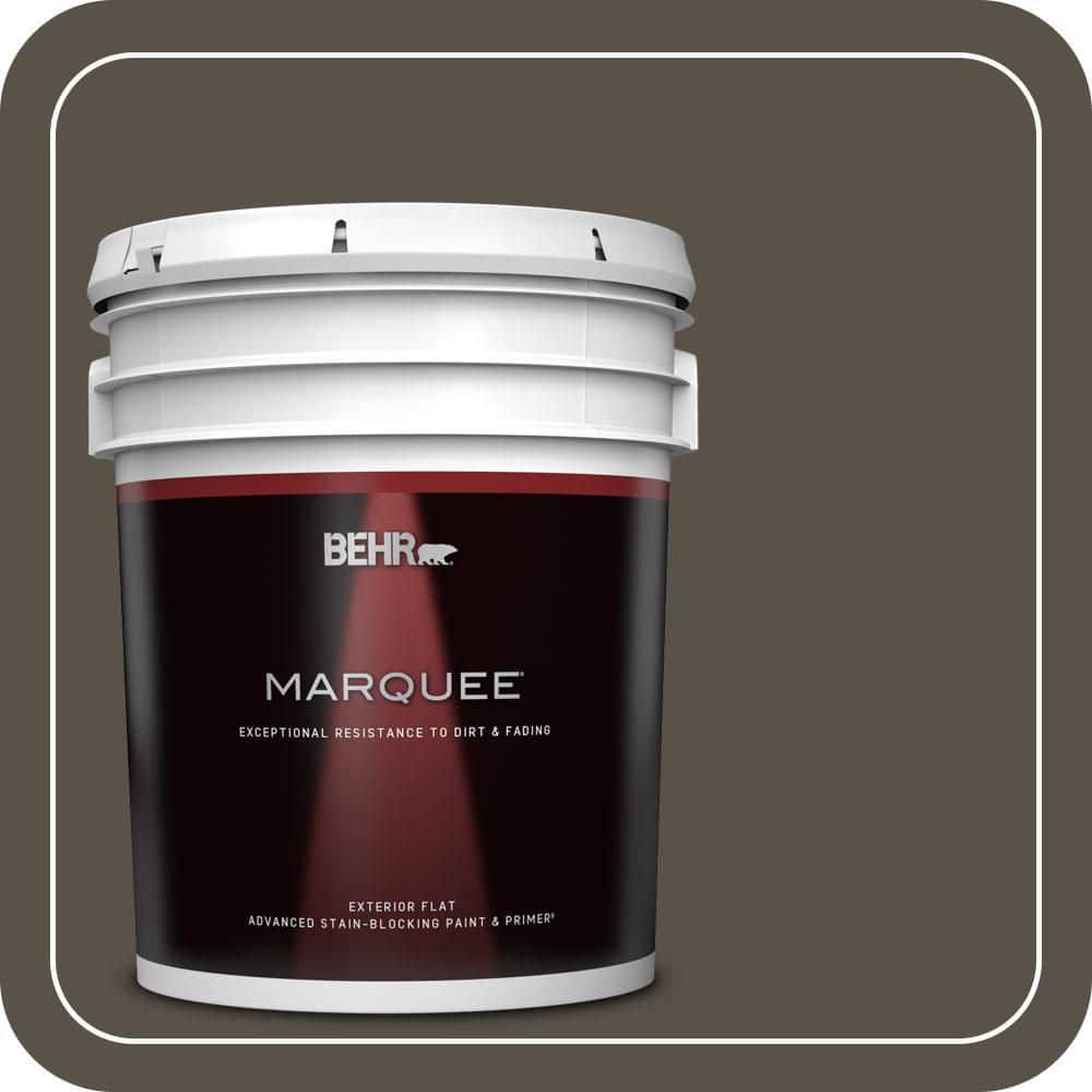BEHR MARQUEE 5 gal. #S-H-740 Fedora Flat Exterior Paint & Primer