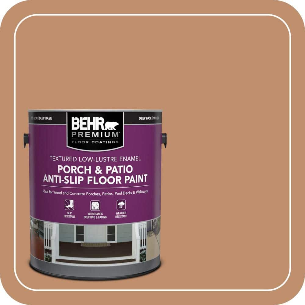 BEHR PREMIUM 1 gal. #MS-10 Desert Shade Textured Low-Lustre Enamel Interior/Exterior Porch and Patio Anti-Slip Floor Paint (1)