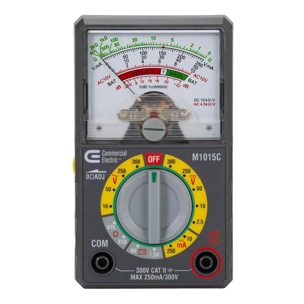 Commercial Electric Analog Multi-Meter