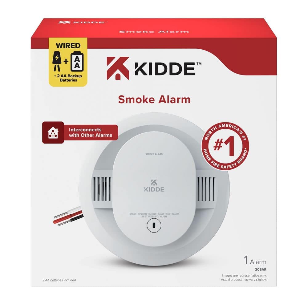 Kidde Hardwired Interconnected Smoke Detector with Photoelectric Sensor, 20SAR (2)
