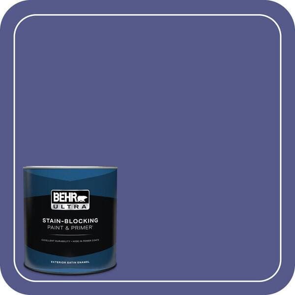 BEHR ULTRA 1 qt. #620B-7 Wild Elderberry Satin Enamel Exterior Paint & Primer (2)