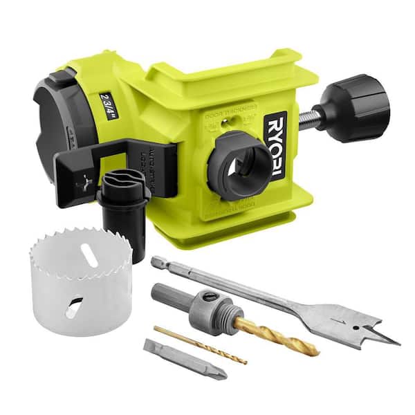 RYOBI Wood/Metal Door Lock Installation Kit with Bi-Metal Hole Saw, Spade Bit, Pilot Bit, and Double Ended Screw Drivng Bit (2)