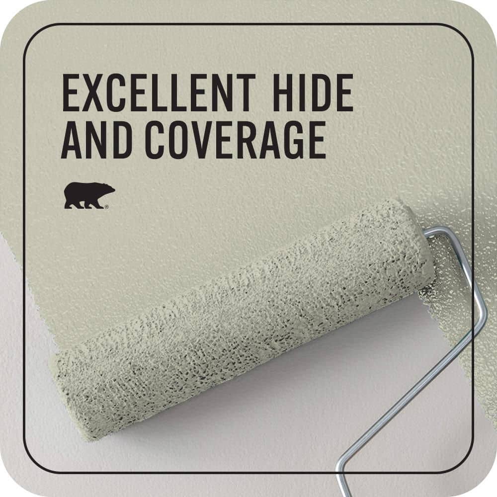 BEHR PREMIUM PLUS 1 qt. #T18-10 Wabi-Sabi Flat EcoMix Plant-Based Interior Paint & Primer (2)