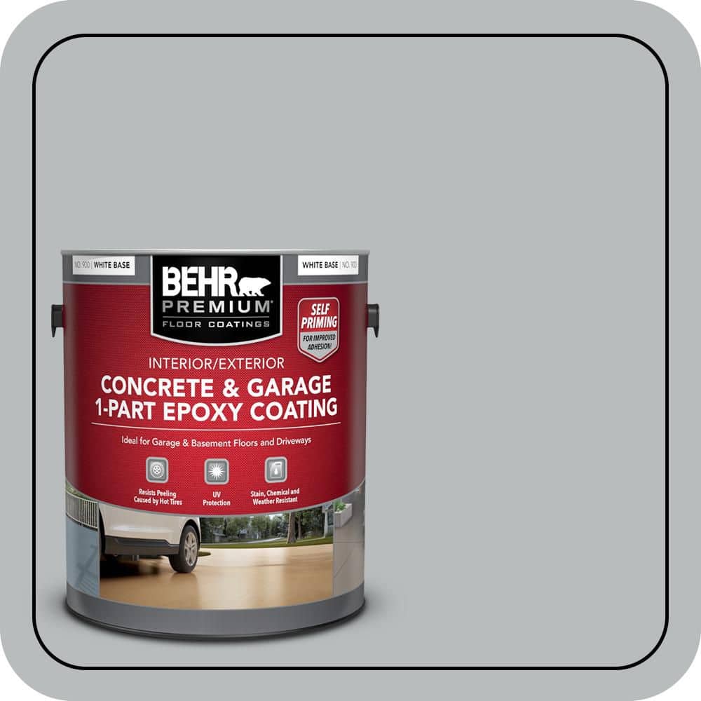 BEHR PREMIUM #PPU18-05 Self-Priming 1-Part Epoxy Satin Interior/Exterior Concrete and Garage Floor Paint (1)