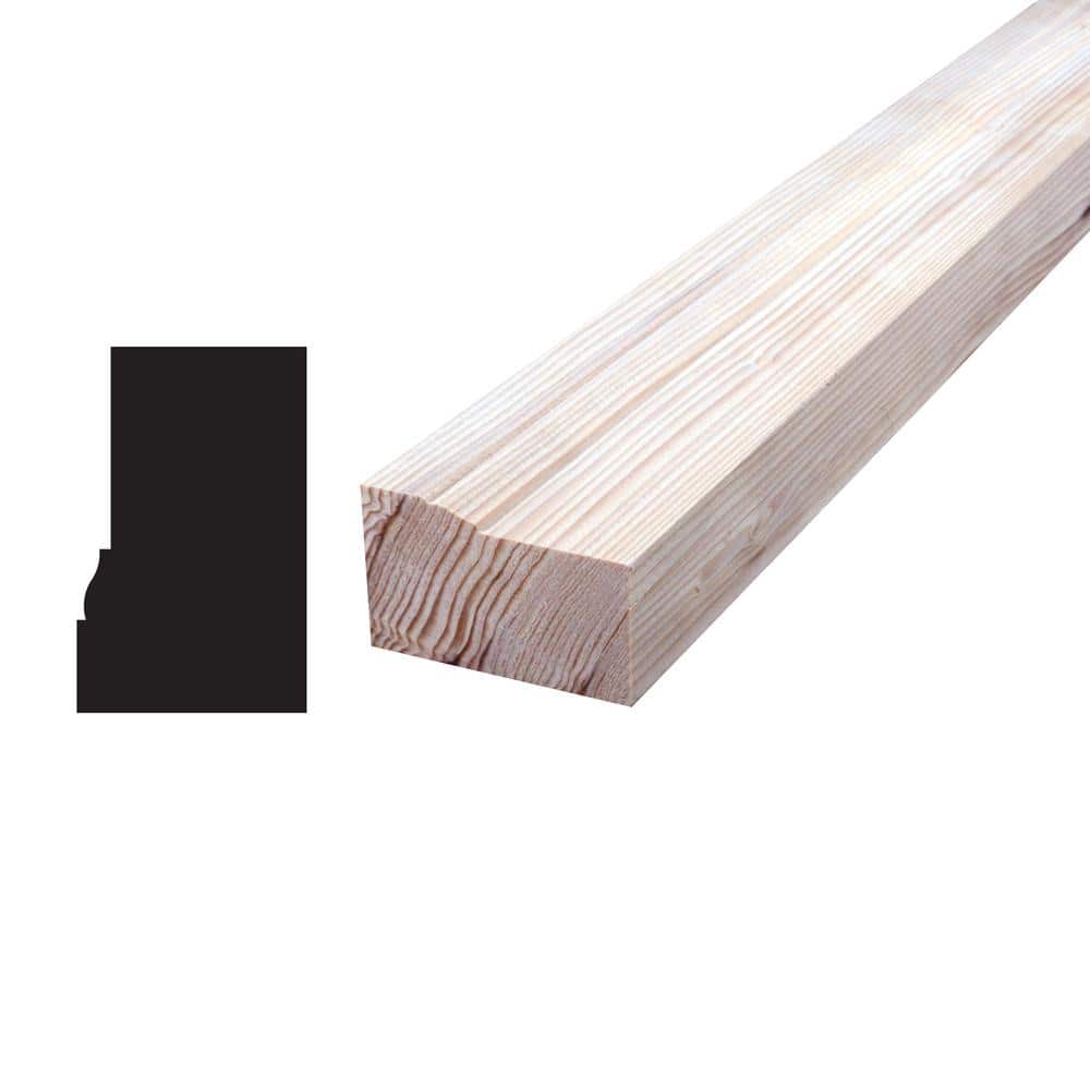 Alexandria Moulding 1-1/4 in. D x 2 in. W x 84 in. L Hemlock Wood Brick Moulding Pack (4-Pack) (1)