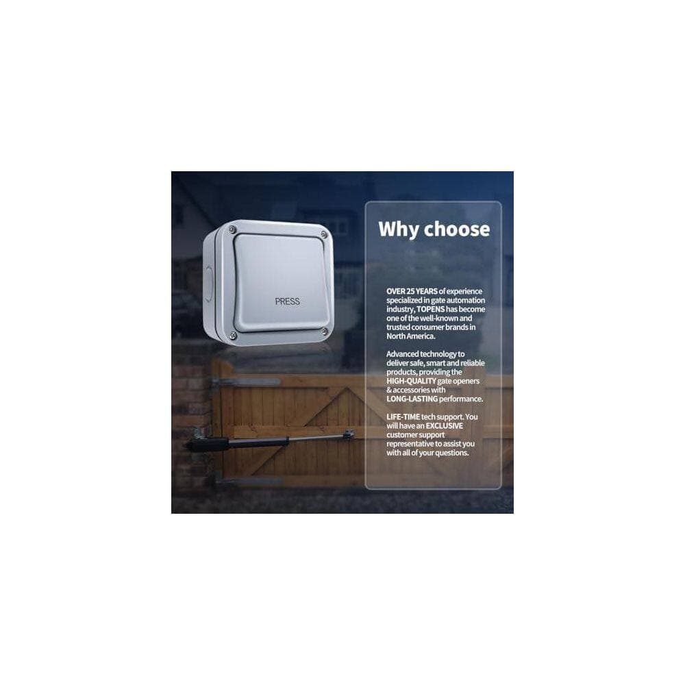 Unbranded Waterproof Wall Push Button Switch for Gate Opener Door Access Control System Outdoor Use Momentary Contact (3)
