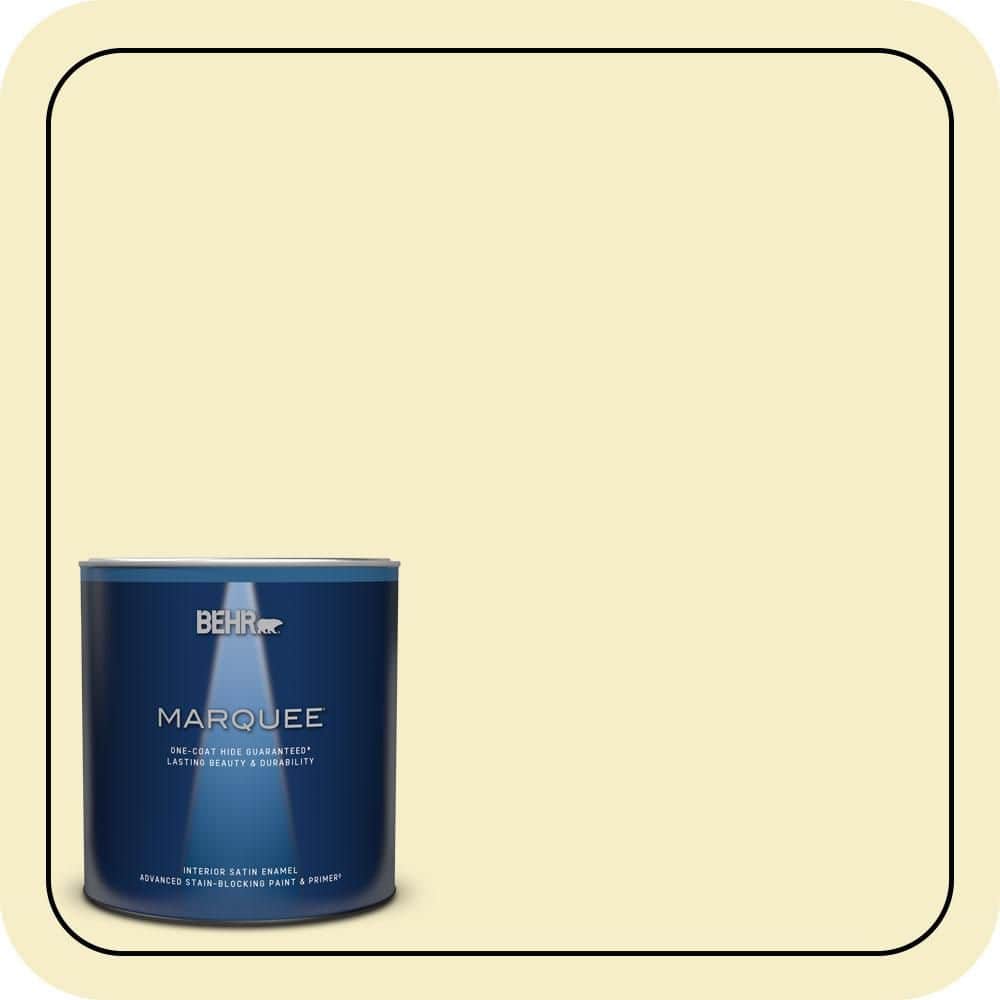 BEHR MARQUEE 1 qt. #P330-1 Tart Gelato Satin Enamel Interior Paint & Primer