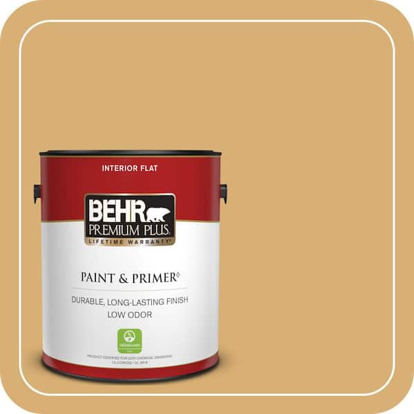 BEHR PREMIUM PLUS Home Decorators Collection #HDC-AC-08 Mustard Field Enamel Low Odor & Primer (2)