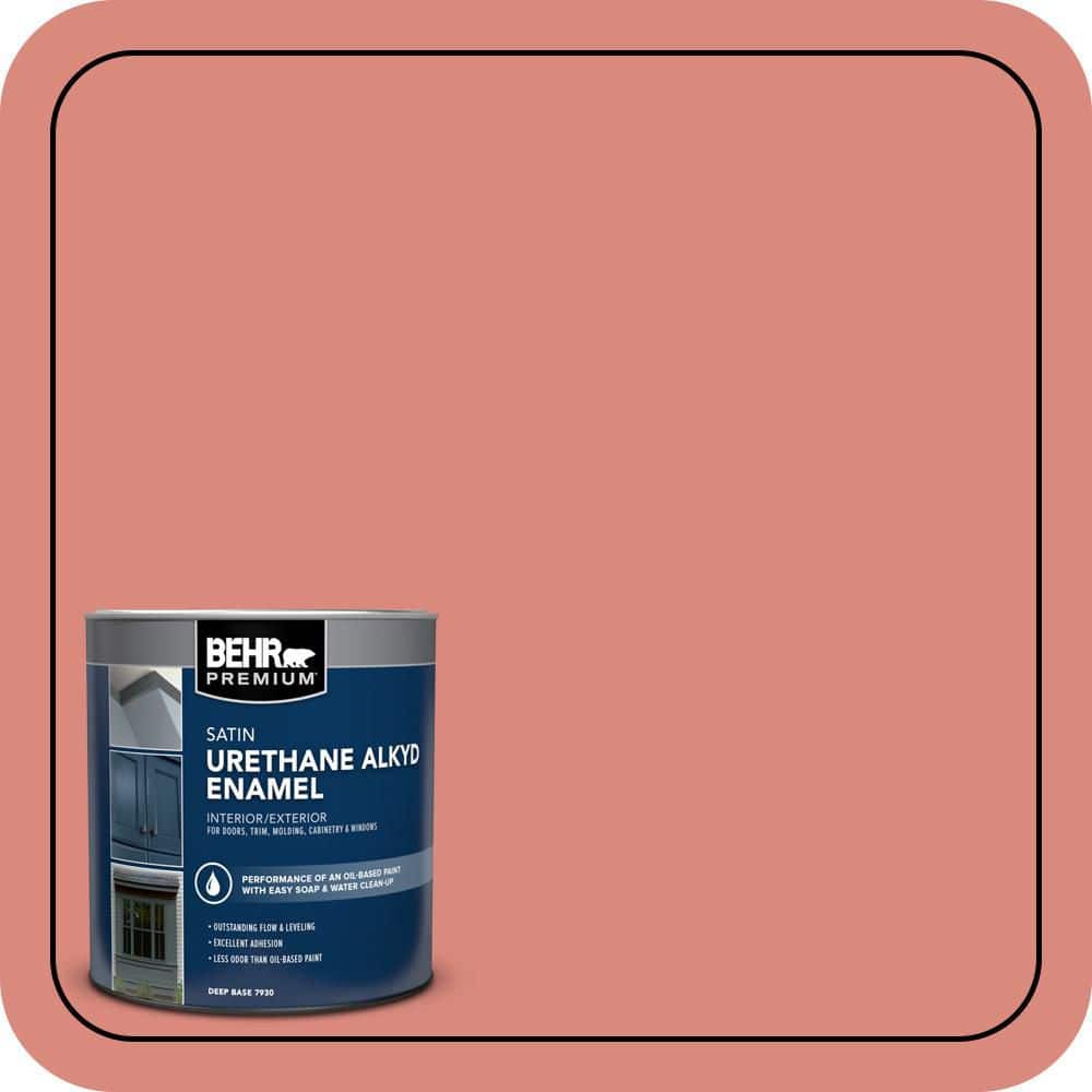 BEHR PREMIUM 1 qt. #M170-5 Indian Sunset Satin Enamel Urethane Alkyd Interior/Exterior Paint