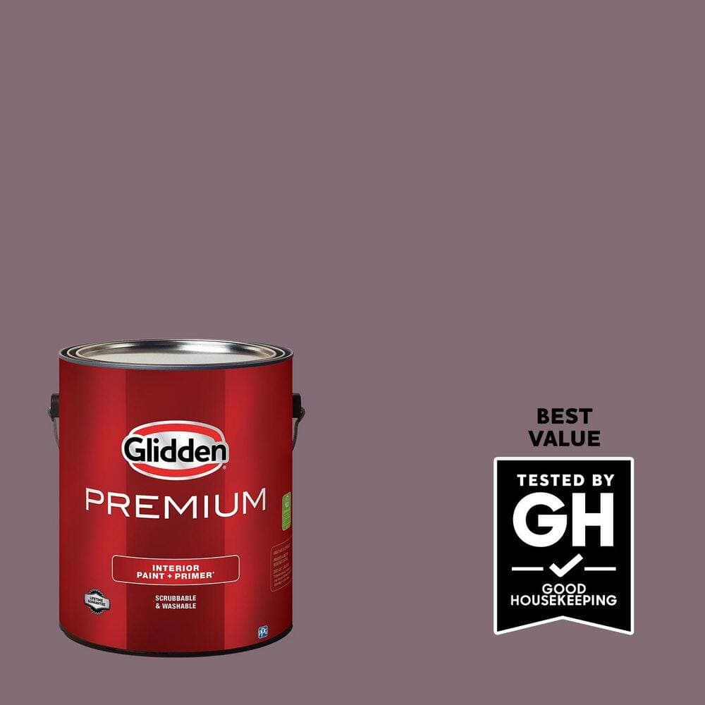 Glidden Premium 1 gal. PPG1046-6 Velvet Slipper Flat Interior Paint
