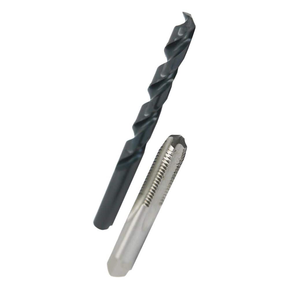 Drill America 3/8 in. - 16 High Speed Steel Tap and 5/16 in. Drill Bit Set (2-Piece) (1)