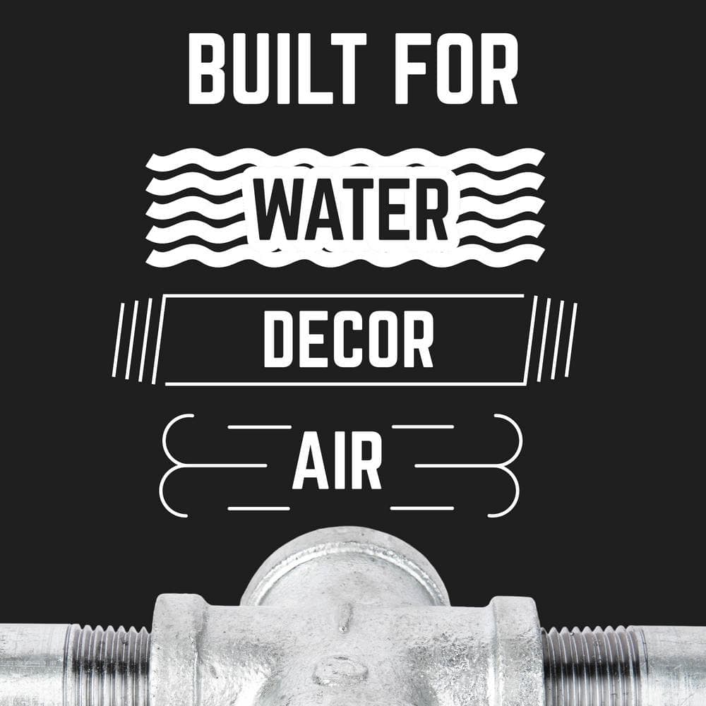 PIPE DECOR 1/2 in. Galvanized Iron Floor Flange (4)