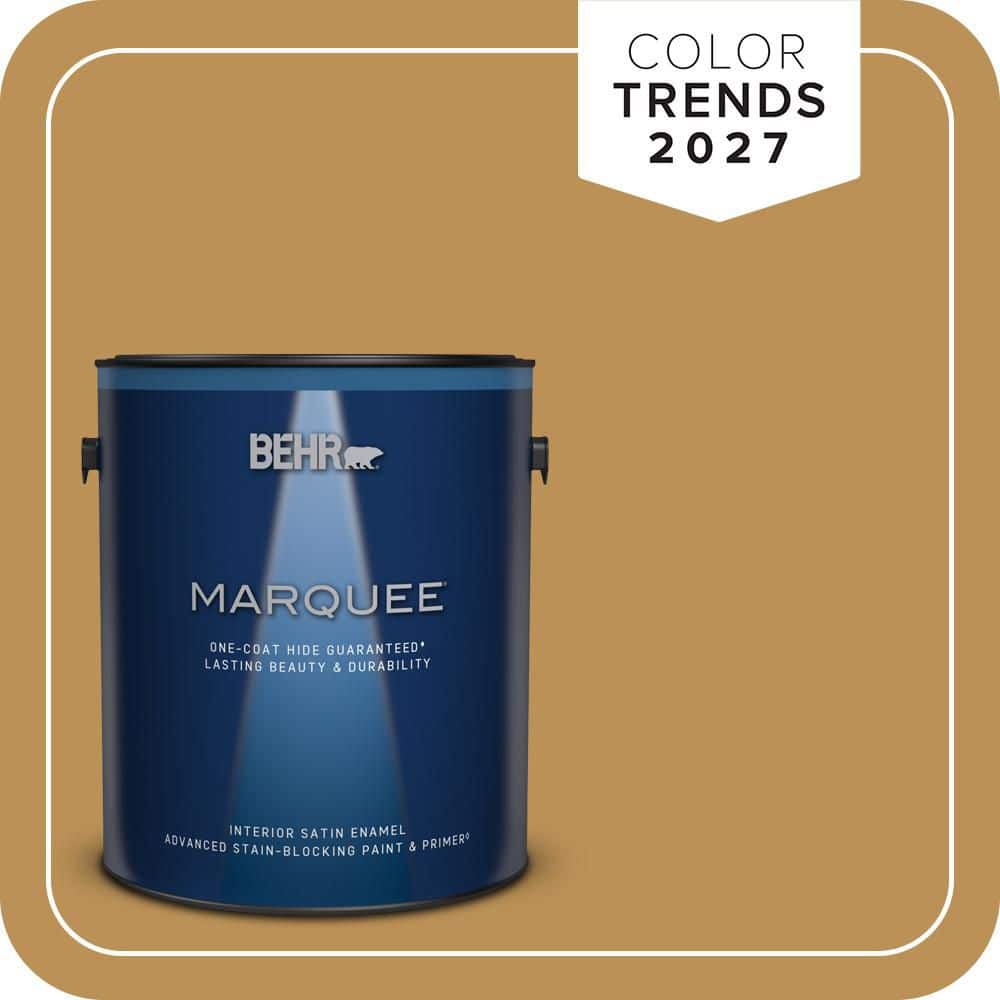 BEHR MARQUEE 1 gal. #MQ4-07 Radiance One-Coat Hide Satin Enamel Interior Paint & Primer