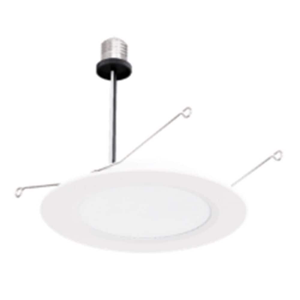 Commercial Electric 10-pack 6 in. Value Series Housing Required Dimmable Integrated LED Retrofit Recessed Trim (2)