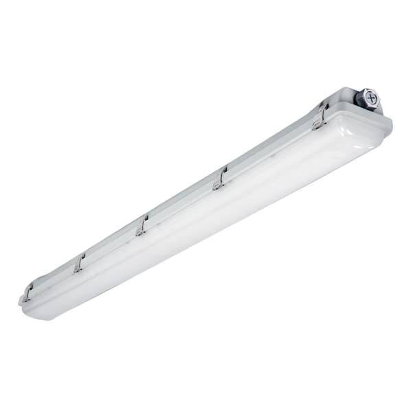 Metalux Vaportite 4 ft. White Integrated LED Commercial Industrial Vaportite with Adjustable CCT and Lumen