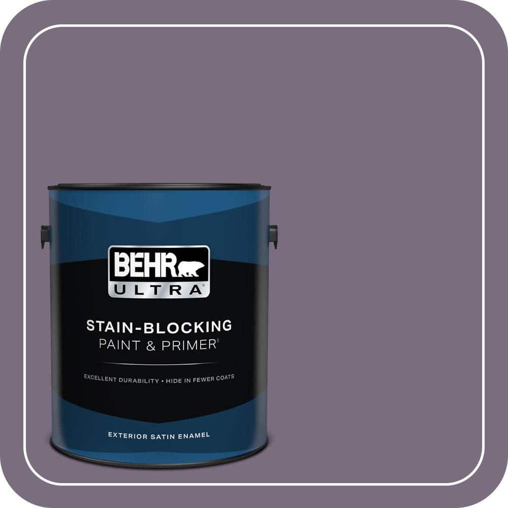 BEHR ULTRA 1 gal. #MQ5-37 Composers Magic Satin Enamel Exterior Paint & Primer