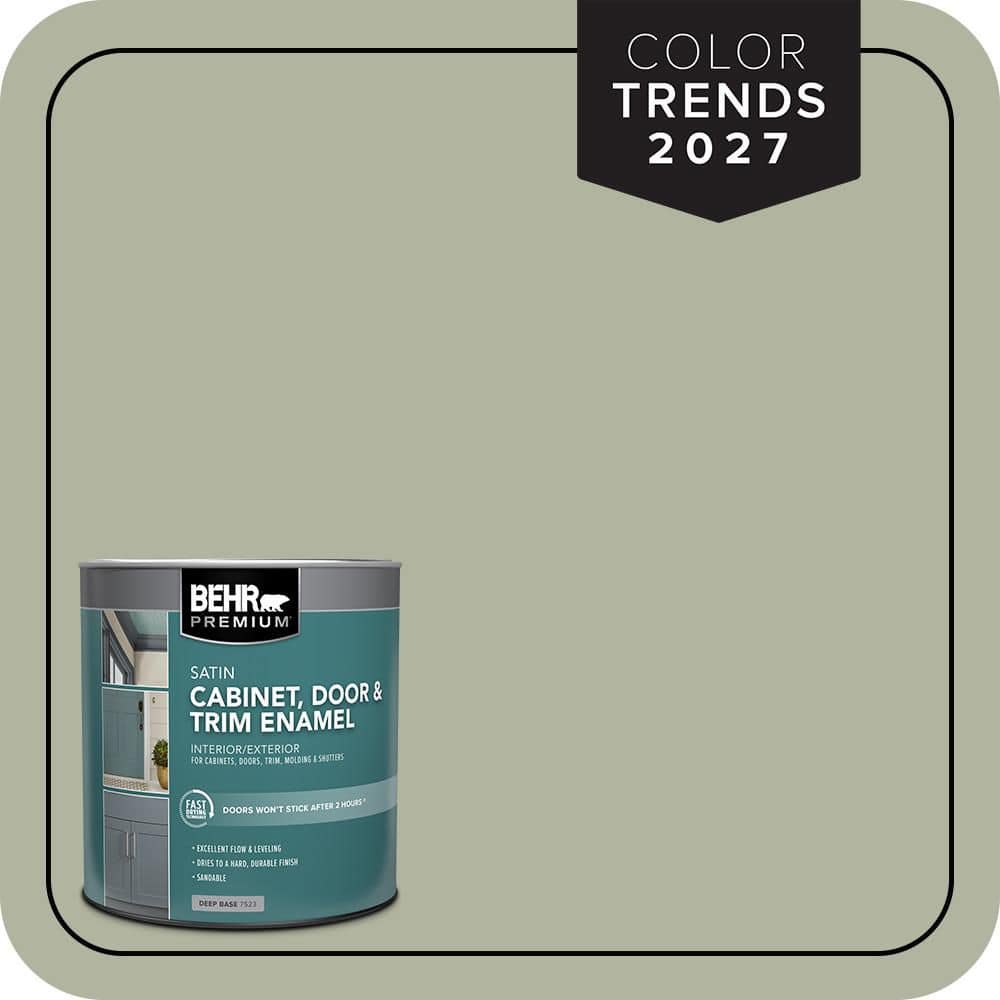 BEHR PREMIUM 1 qt. #PPU11-09 Environmental Satin Enamel Interior/Exterior Cabinet, Door & Trim Paint