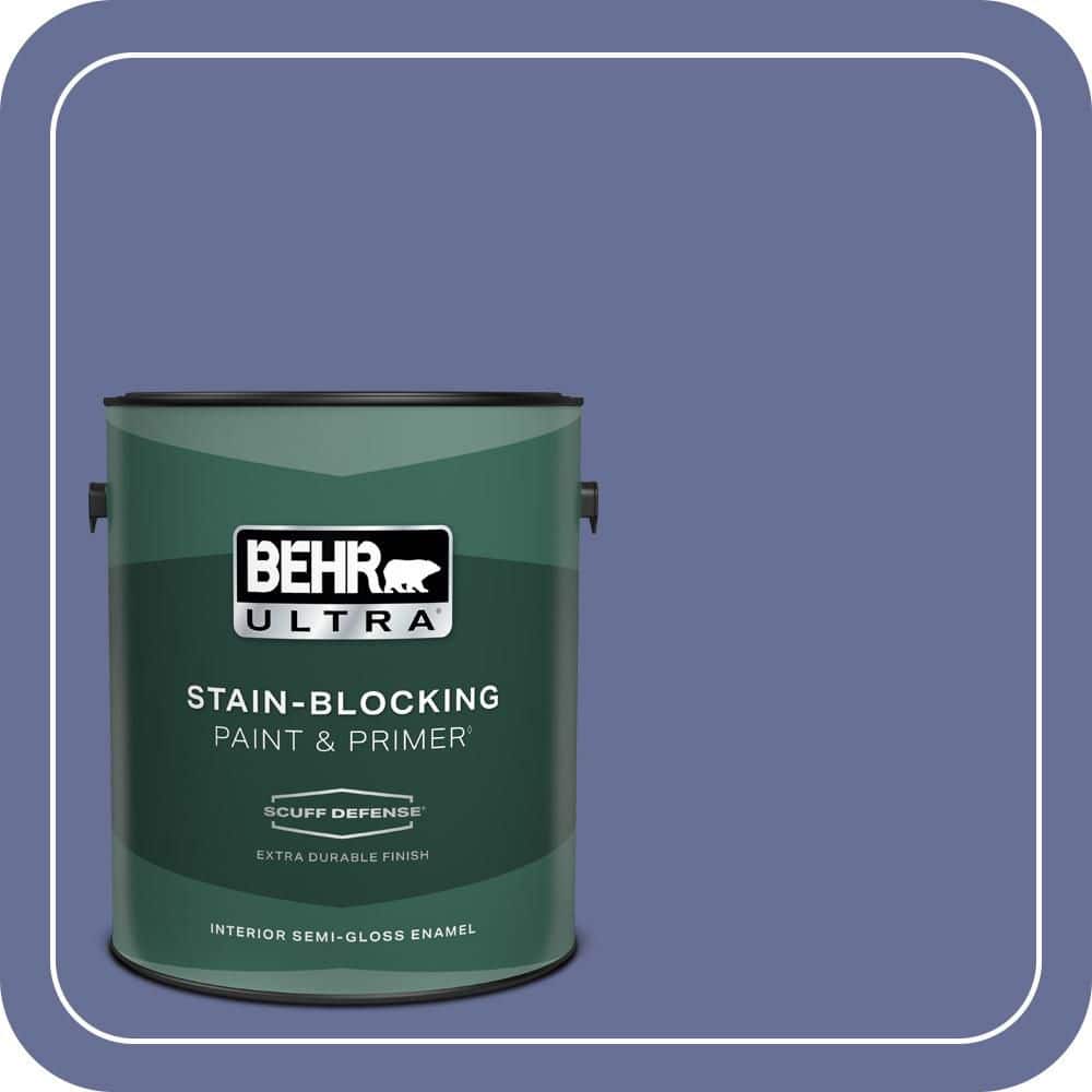 BEHR ULTRA 1 gal. #620D-6 Royal Intrigue Extra Durable Semi-Gloss Enamel Interior Paint & Primer