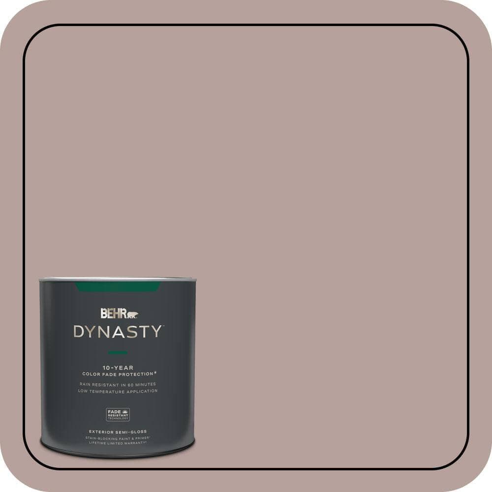 BEHR DYNASTY 1 qt. #N130-4 Plum Taupe Semi-Gloss Enamel Exterior Stain-Blocking Paint & Primer