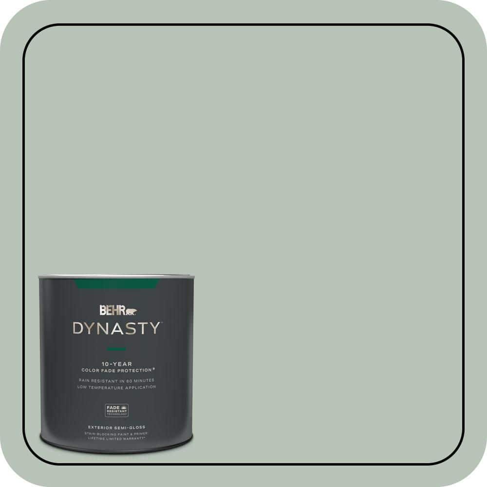 BEHR DYNASTY 1 qt. #MQ6-18 Recycled Glass Semi-Gloss Enamel Exterior Stain-Blocking Paint & Primer