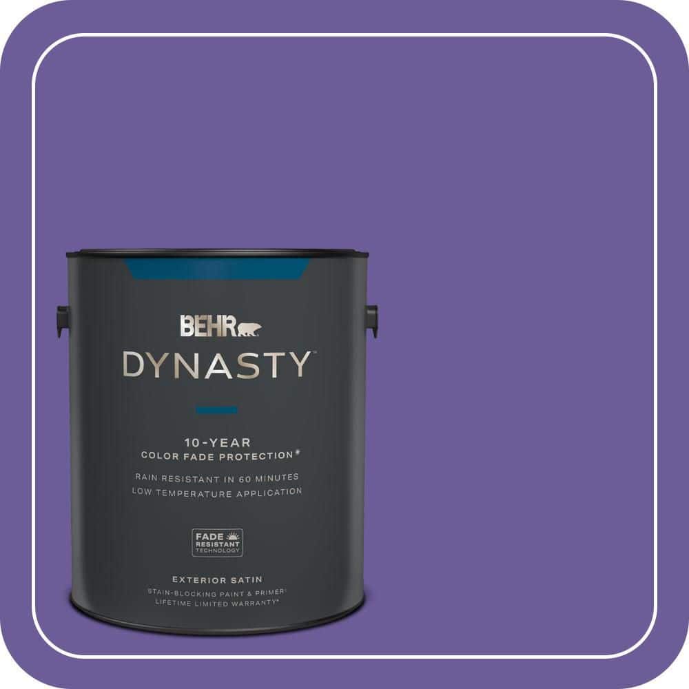 BEHR DYNASTY 1 gal. #P560-6 Just a Fairytale Satin Enamel Exterior Stain-Blocking Paint & Primer