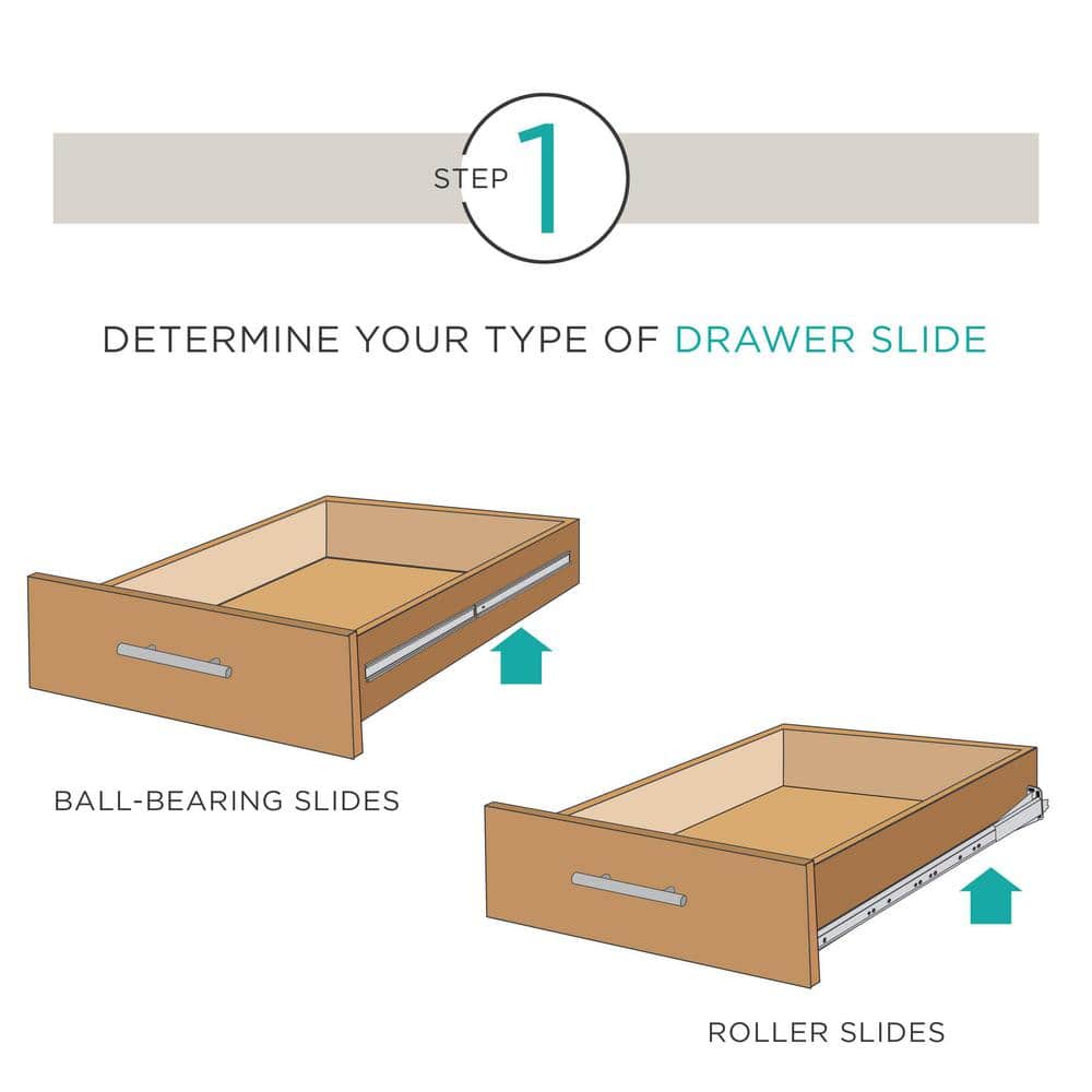 Everbilt 1 Pair Full Extension Side Mount Ball Bearing Drawer Slide Set 1-Pair ( Pieces) (4)