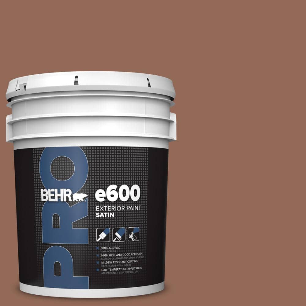 BEHR PRO 5 gal. #S190-6 Rio Rust Satin Exterior Paint