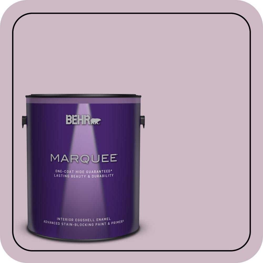 BEHR MARQUEE 1 gal. #S110-3 Queens Violet One-Coat Hide Eggshell Enamel Interior Paint & Primer (1)