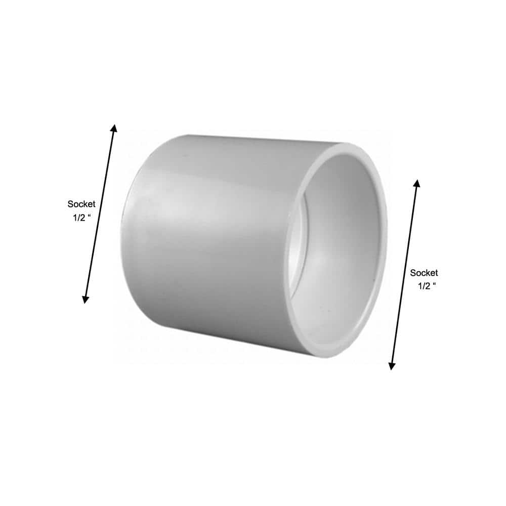 Charlotte Pipe 1/2 in. PVC Coupling S x S Pro Pack (35-Pack) (3)