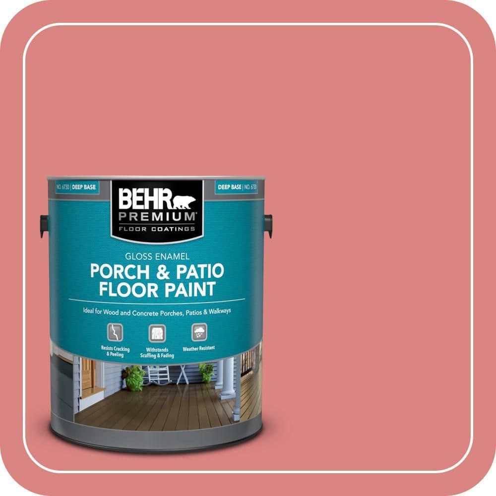 BEHR PREMIUM 1 gal. #M160-5 Pink Damask Gloss Enamel Interior/Exterior Porch and Patio Floor Paint